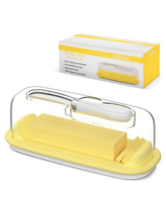 Plato para Mantequilla con Tapa y Cuchillo XICVIC 19.4x8.2cm