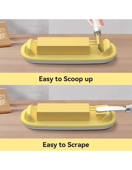 Plato para Mantequilla con Tapa y Cuchillo XICVIC 19.4x8.2cm