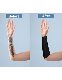 2 Pares Mangas de Compresión Vicenpal para Cubrir Tatuajes 2