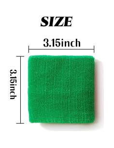 Muñequera Deportiva NSBELL 12 Pares Algodón Multicolor 8x8cm 2