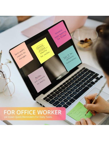 Notas Adhesivas Taja 12 Bloc 7.62x7.62 cm Pastel Suave