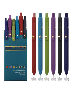 Bolígrafos de Gel Ddaowanx 0.5mm Retráctiles Multicolor 6Pcs