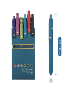 Bolígrafos de Gel Ddaowanx 0.5mm Retráctiles Multicolor 6Pcs 2