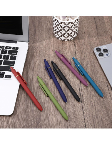 Bolígrafos de Gel Ddaowanx 0.5mm Retráctiles Multicolor 6Pcs