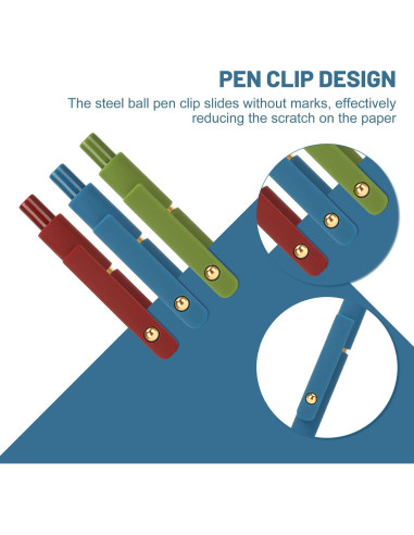 Bolígrafos de Gel Ddaowanx 0.5mm Retráctiles Multicolor 6Pcs