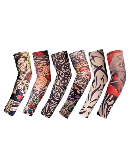 Mangas de Tatuaje Temporales HOVEOX 6 Piezas Unisex 38 cm