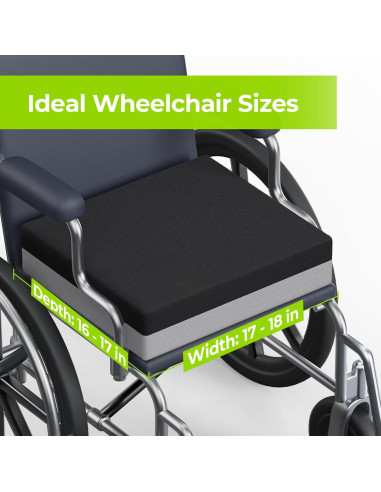 Cojín de Asiento AUVON con Ventilación y Espuma Viscoelástica