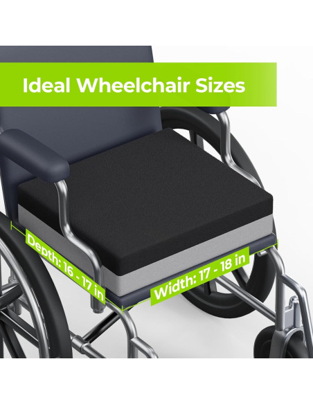 Cojín de Asiento AUVON con Ventilación y Espuma Viscoelástica