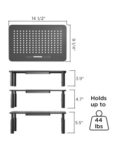 Soporte Elevador para Monitor EVOOMI - Antideslizante, Acero HD 2