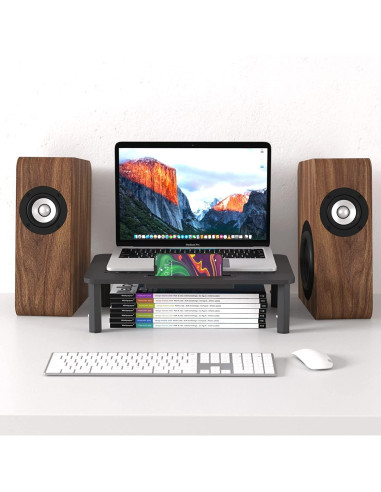 Soporte Elevador para Monitor EVOOMI - Antideslizante, Acero HD