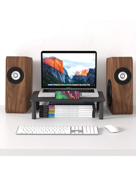 Soporte Elevador para Monitor EVOOMI - Antideslizante, Acero HD