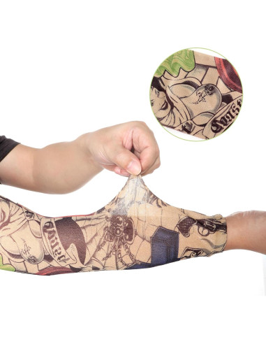 Mangas de Tatuaje Temporales HOVEOX 6 Piezas Unisex 38 cm