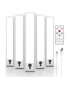 Luces LED Bajo Gabinete EZVALO 5 Piezas 5700K Inalámbricas