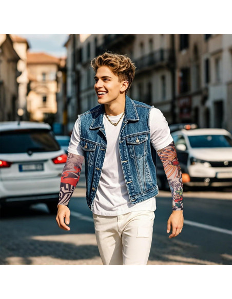 Mangas de Tatuaje Temporales HOVEOX 6 Piezas Unisex 38 cm