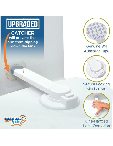 Cerradura de Seguridad para Inodoro Wappa Baby - Paquete de 2