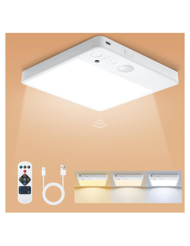 Luz de Techo LED Karjoefar 7000mAh con Control Remoto y 3 Modos