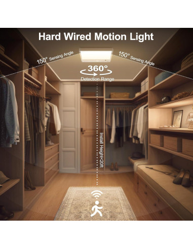 Luz de Techo LED Karjoefar 7000mAh con Control Remoto y 3 Modos