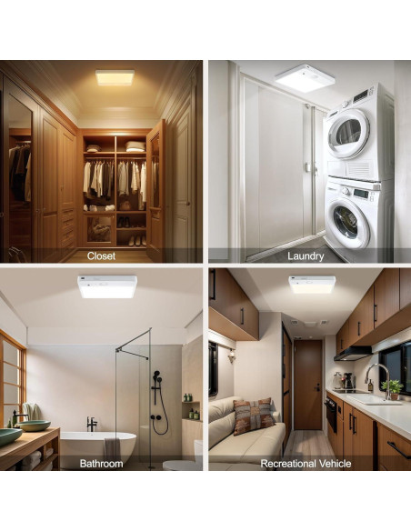 Luz de Techo LED Karjoefar 7000mAh con Control Remoto y 3 Modos