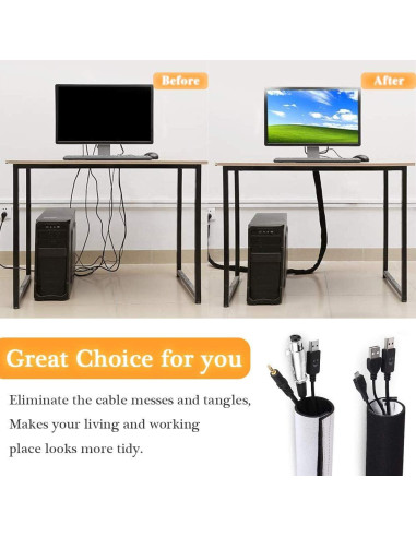 Organizador de Cables Neopreno 120 cm Davidsons Cortable DIY