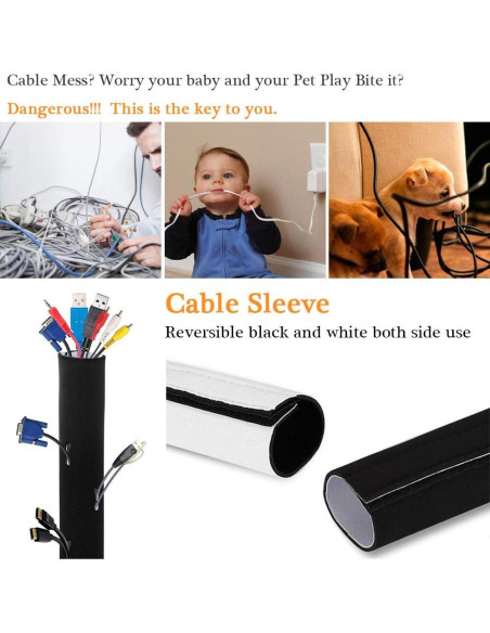 Organizador de Cables Neopreno 120 cm Davidsons Cortable DIY