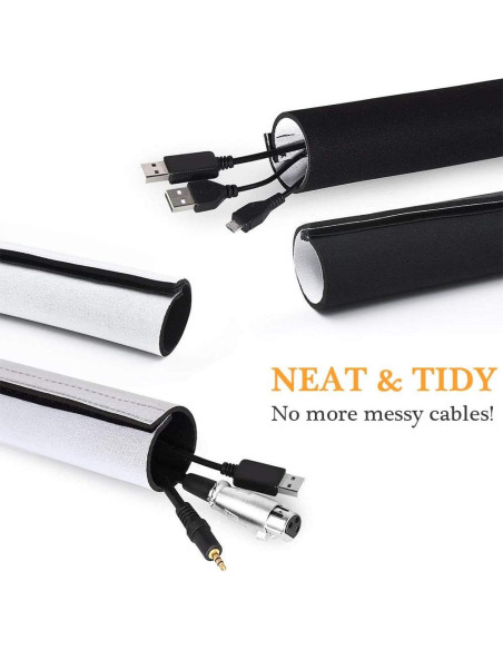 Organizador de Cables Neopreno 120 cm Davidsons Cortable DIY