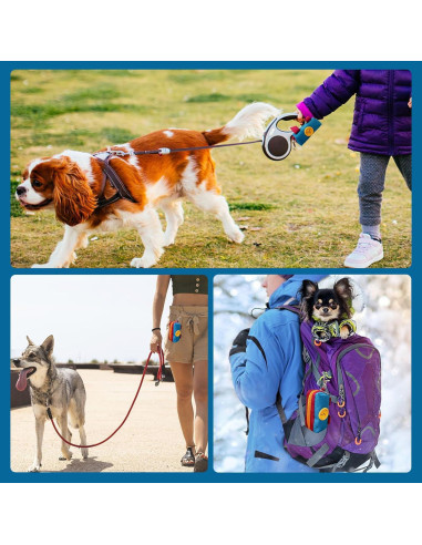 Dispensador de Bolsas de Excremento de Perro Lepawit Azul