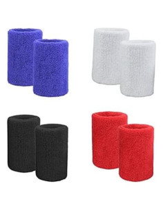 Muñequera de Toalla Algodón HORNO 4 Pares Deportivas