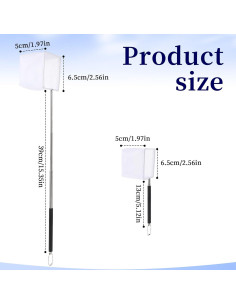 Red para Acuario Hariendny 6.5cm Mango Retráctil Negro 2