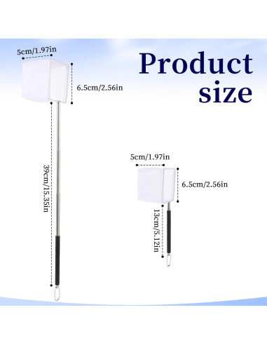 Red para Acuario Hariendny 6.5cm Mango Retráctil Negro