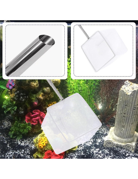 Red para Acuario Hariendny 6.5cm Mango Retráctil Negro