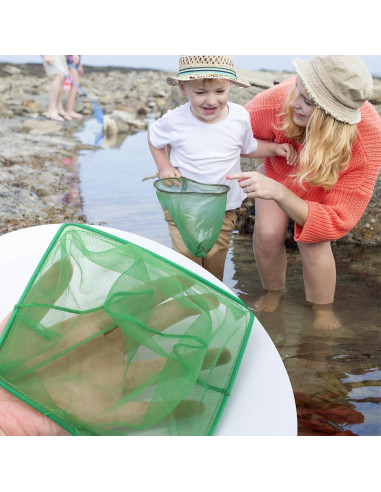 Paquete de 4 Redes de Acuario PHITUODA Nylon Verde 7.62-15.24cm