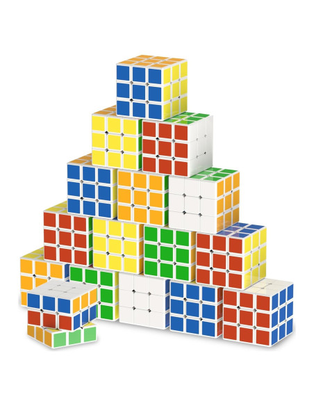 Mini Cubos de Rompecabezas FIVEDAOGANG - Paquete de 24, 3 cm