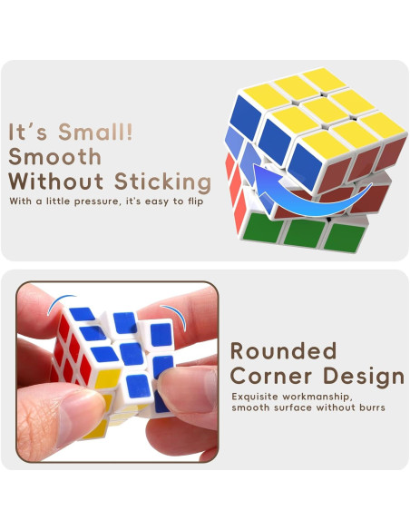 Mini Cubos de Rompecabezas FIVEDAOGANG - Paquete de 24, 3 cm