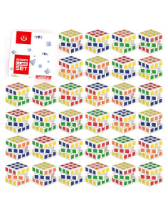 32 Mini Cubos Rompecabezas Vdealen 3x3 para Niños - 3 cm