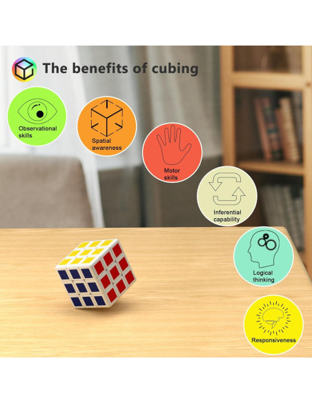 32 Mini Cubos Rompecabezas Vdealen 3x3 para Niños - 3 cm