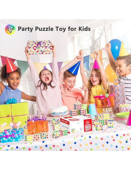 32 Mini Cubos Rompecabezas Vdealen 3x3 para Niños - 3 cm