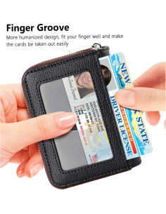 Cartera Compacta FurArt para Mujeres con Bloqueo RFID 2