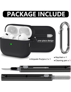 Funda protectora de silicona Ljusmicker para AirPods Pro 2/1 2