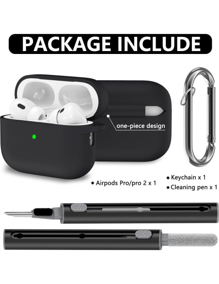 Funda protectora de silicona Ljusmicker para AirPods Pro 2/1