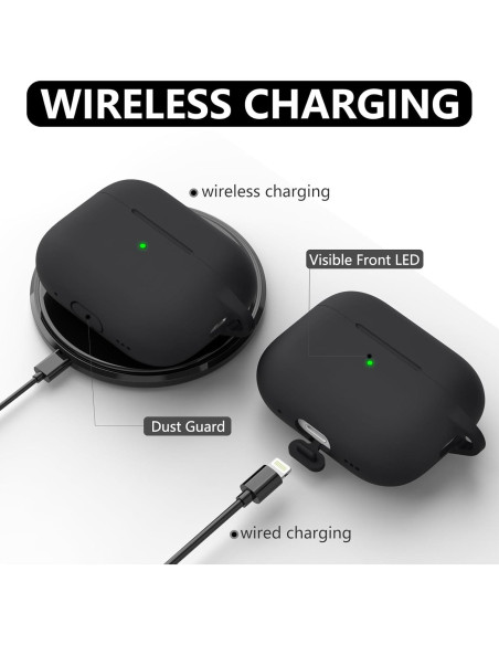 Funda protectora de silicona Ljusmicker para AirPods Pro 2/1