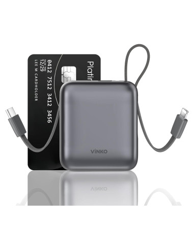 Cargador Portátil 10000mAh Carga Rápida 22.5W USB-C Gris