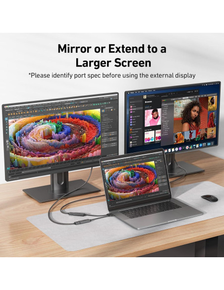 Adaptador USB-C a HDMI uni 4K 60Hz para MacBook y más