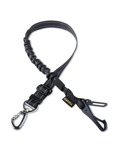 Cinturón de Seguridad para Perros AUBELL Ajustable Negro