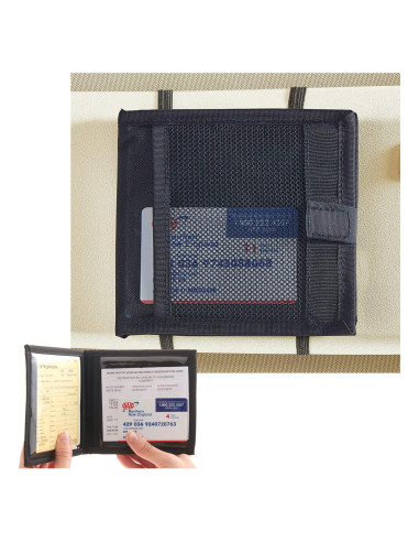 Soporte de Documentos para Auto High Road HRREGISTRATION Negro