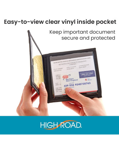 Soporte de Documentos para Auto High Road HRREGISTRATION Negro