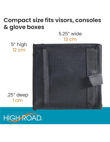 Soporte de Documentos para Auto High Road HRREGISTRATION Negro