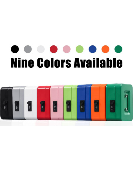 Caja de Dinero Mediana KYODOLED con Cerradura de Combinación 20x16x9cm Negra