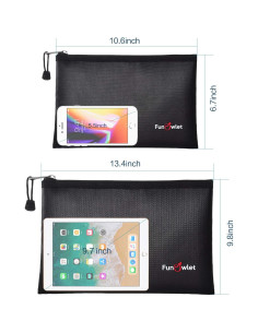 Bolsas de Documentos a Prueba de Fuego FunOwlet - 2 Piezas 2