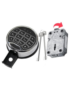 Cerradura Electrónica Digital WAH YUE HING con Teclado y 2 Llaves