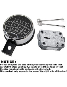 Cerradura Electrónica Digital WAH YUE HING con Teclado y 2 Llaves 2